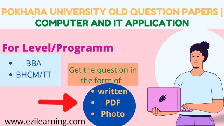 Old question paper of Computer and IT Application