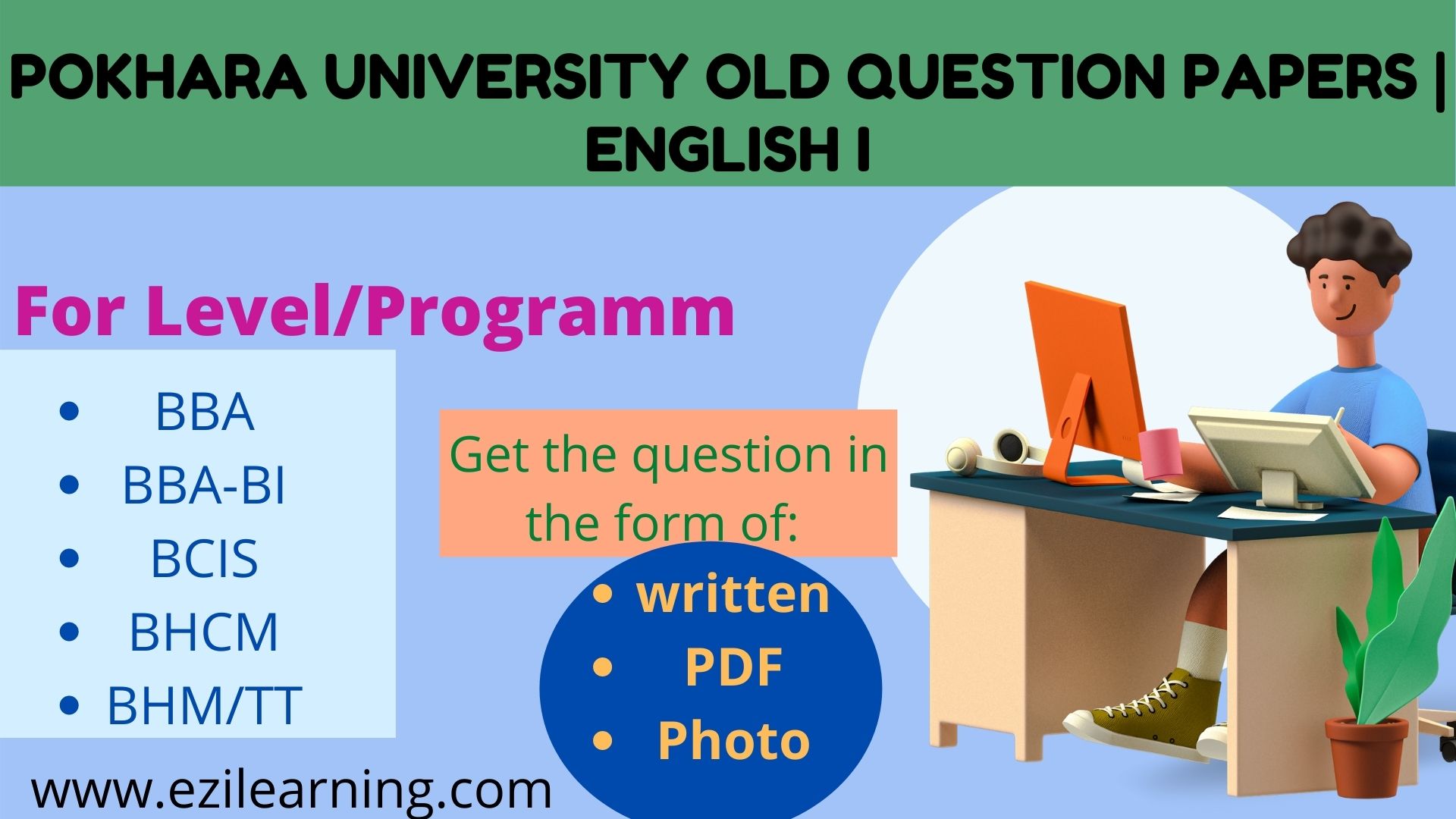 Pokhara University old Question Papers | English I